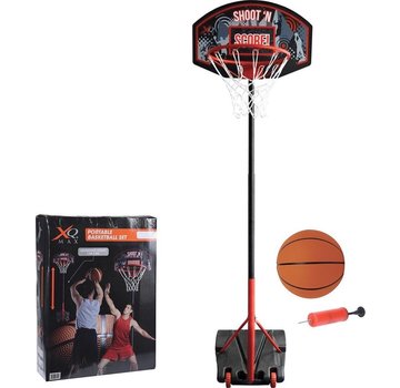 XQ Max Panier de basket-ball - Réglable de 1,38 m à 2,5 m - Ø 45 cm - Noir/Orange - Métallique