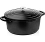 Cocotte - adaptée au four - 24 cm - Noir