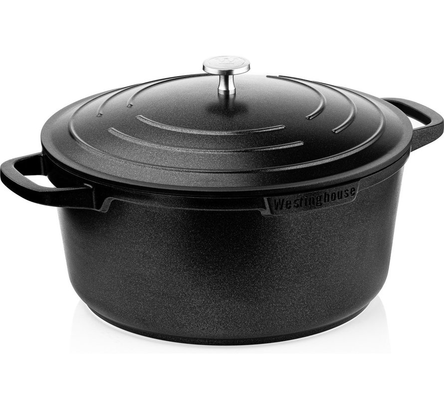 Cocotte - adaptée au four - 24 cm - Noir