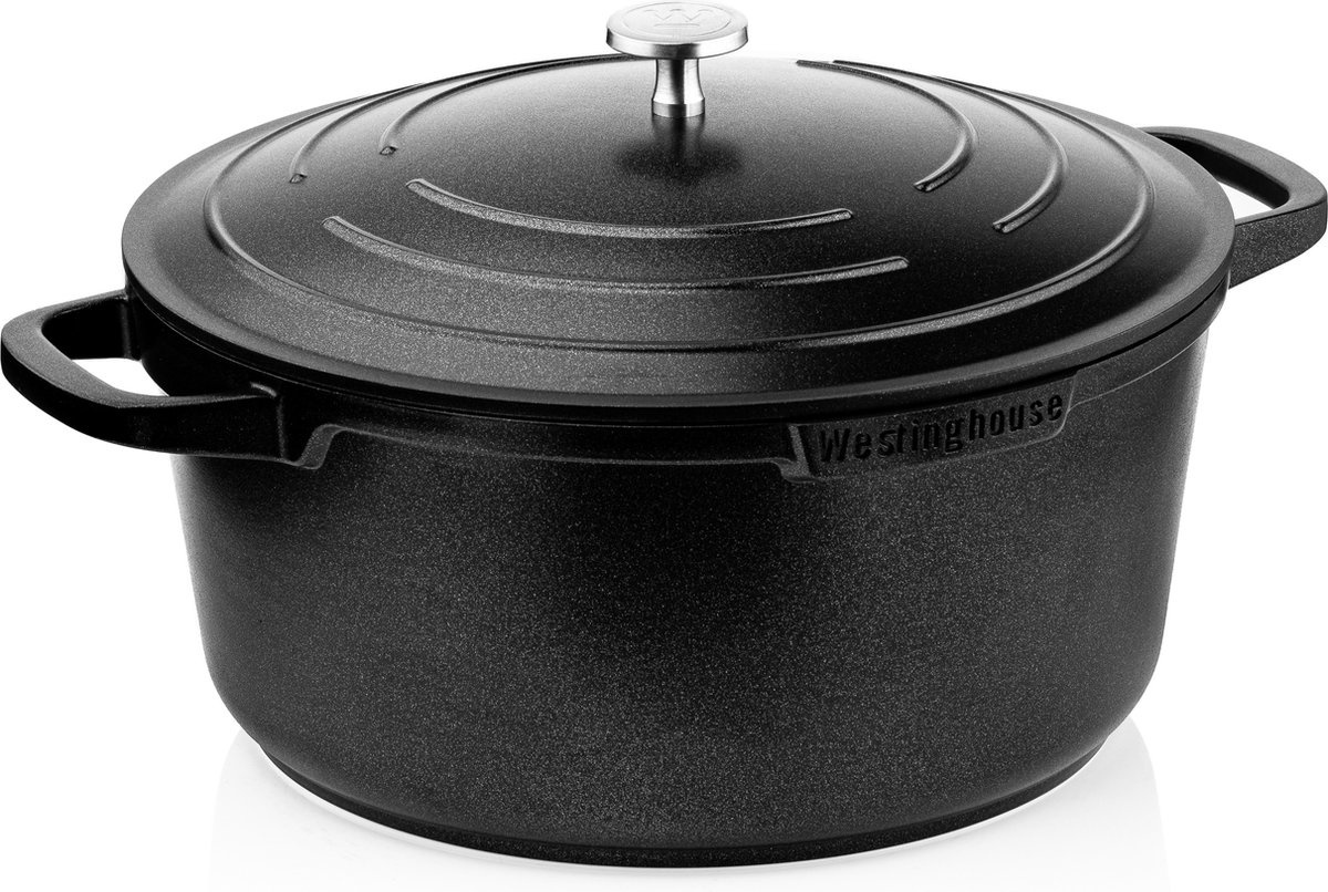 Cocotte - adaptée au four - 24 cm - Noir
