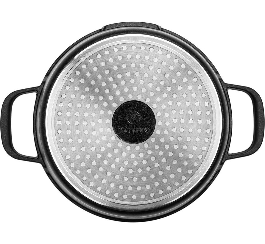 Cocotte - adaptée au four - 24 cm - Noir