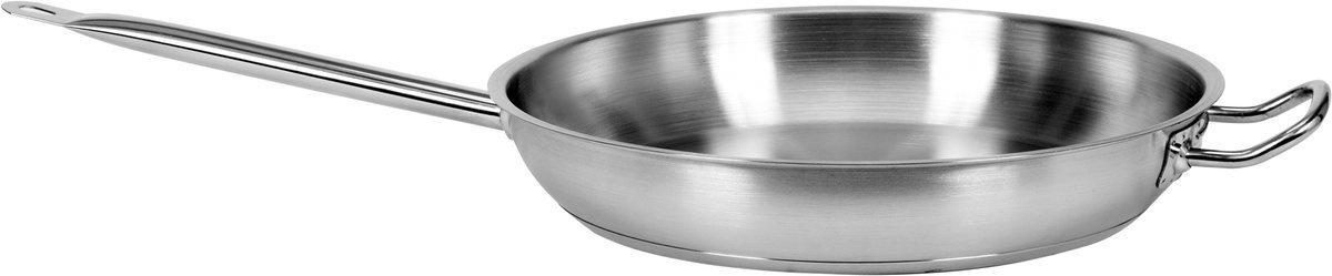 YATO Poêle à frire en acier inoxydable - Ø36 cm - 6,1L - pour toutes les cuisinières