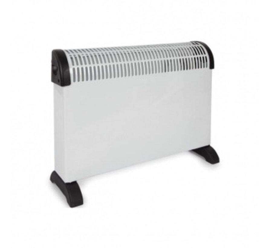 Convecteur Perel avec fonction turbo - 2000W - 3 réglages de chaleur - 58x19.6x42 cm