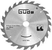 Güde Güde Lame de scie à bois HM - 20T - 165x20x24mm - pour scie circulaire Güde et scie circulaire Güde