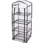 Pro Garden Serre - Pro Garden - étagères - double fermeture éclair - pour petites plantes en pots - hauteur 130 cm - Noir