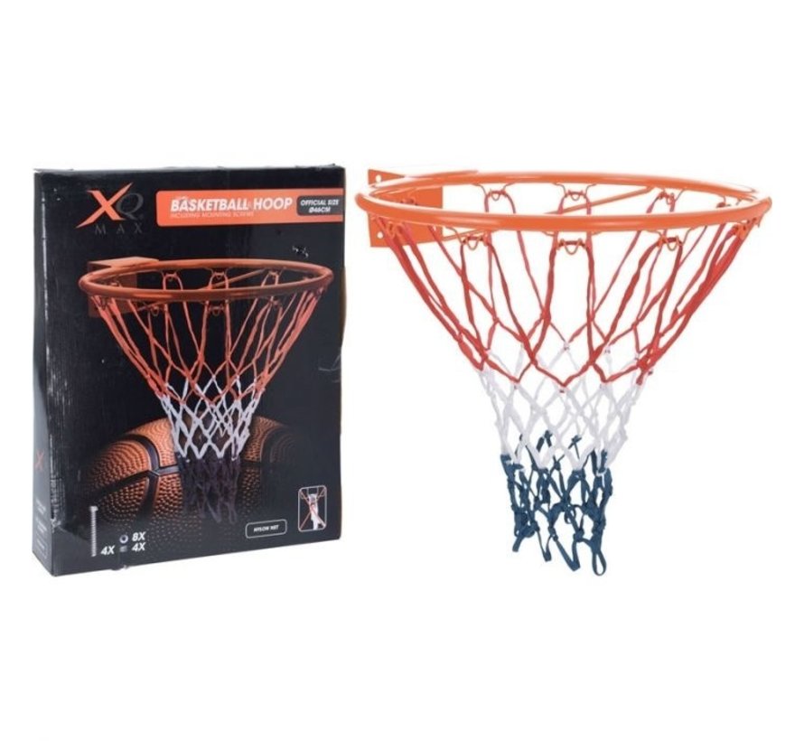 XQ Max Luxury Basketball Ring avec filet - 3 pièces - 46 cm