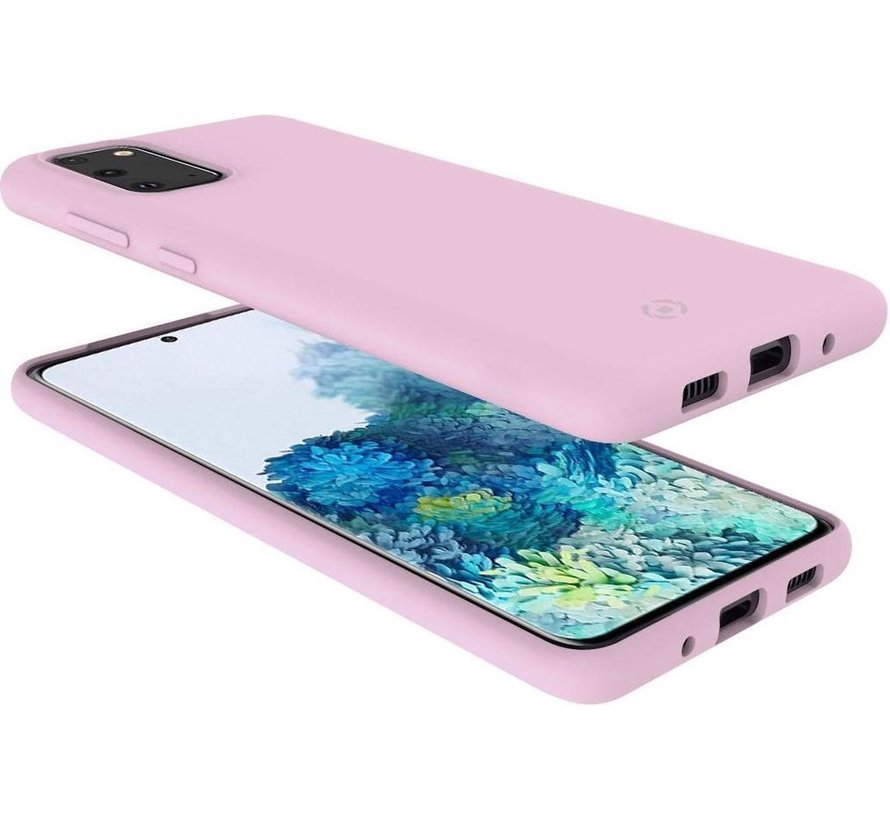Étui Celly pour Samsung Galaxy S20 - Coque arrière en silicone - rose