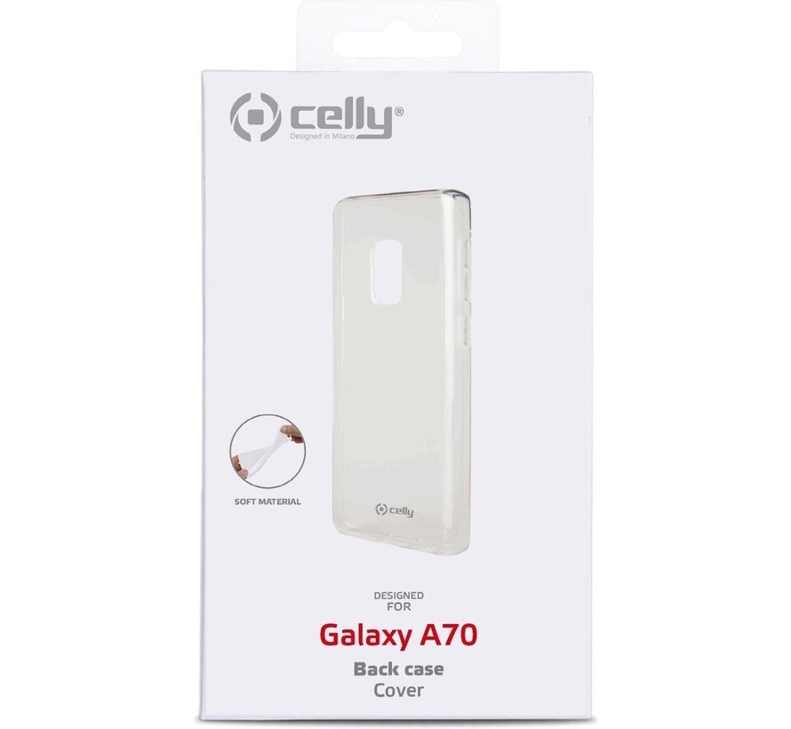 Étui Celly pour Samsung Galaxy A70 - Coque arrière en TPU - transparent