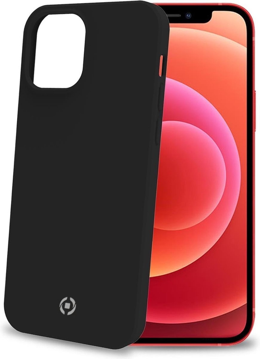 Étui Celly adapté à l'Apple iPhone 12 Pro Max - Coque arrière en TPU - noir