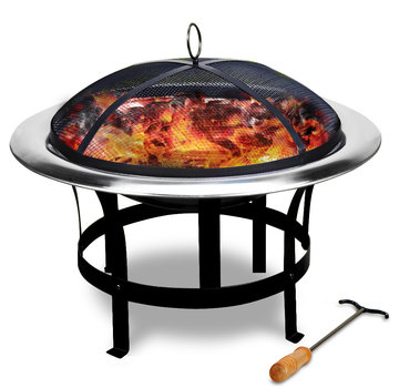 Monzana Bol de feu en inox Monzana Ø 75cm