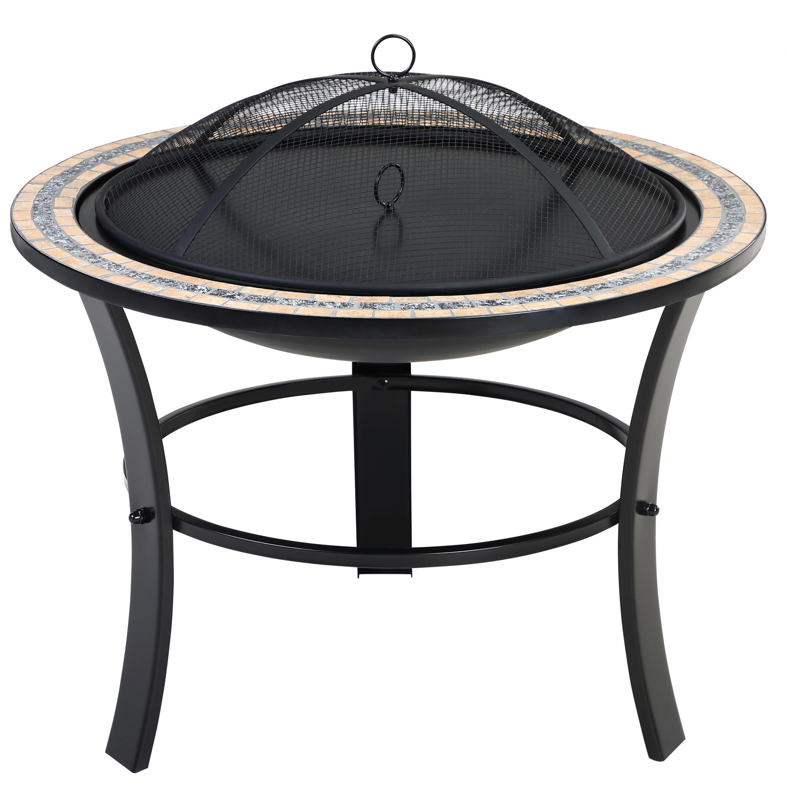 Monzana Mosaic Panier de feu rond