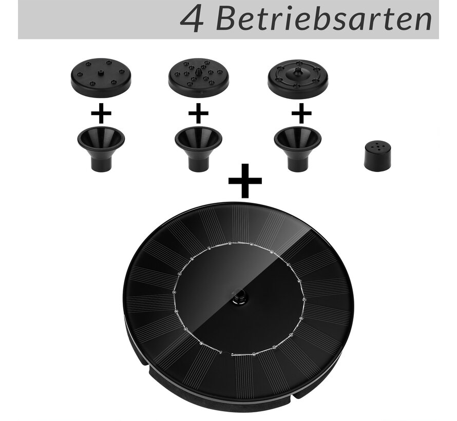 Fontaine solaire Monzana sur panneau solaire Fontaine de bassin 150 l/h - Energie solaire