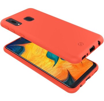 Celly Étui Celly pour Samsung Galaxy A40 - Coque arrière en TPU - Orange