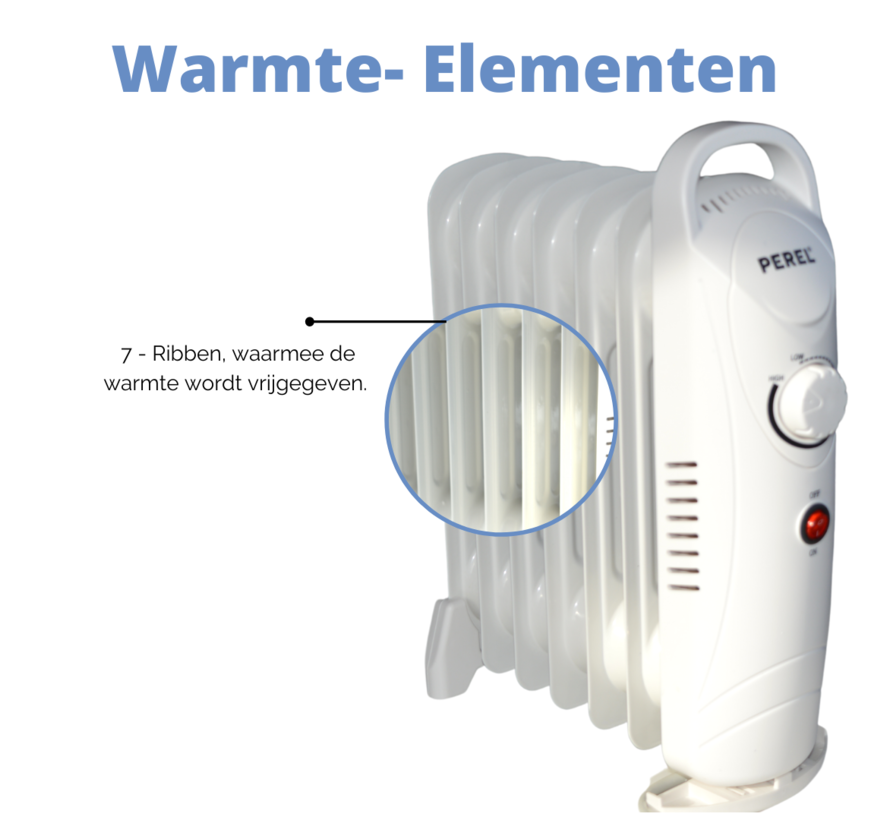 Radiateur à huile - 700W - Avec thermostat