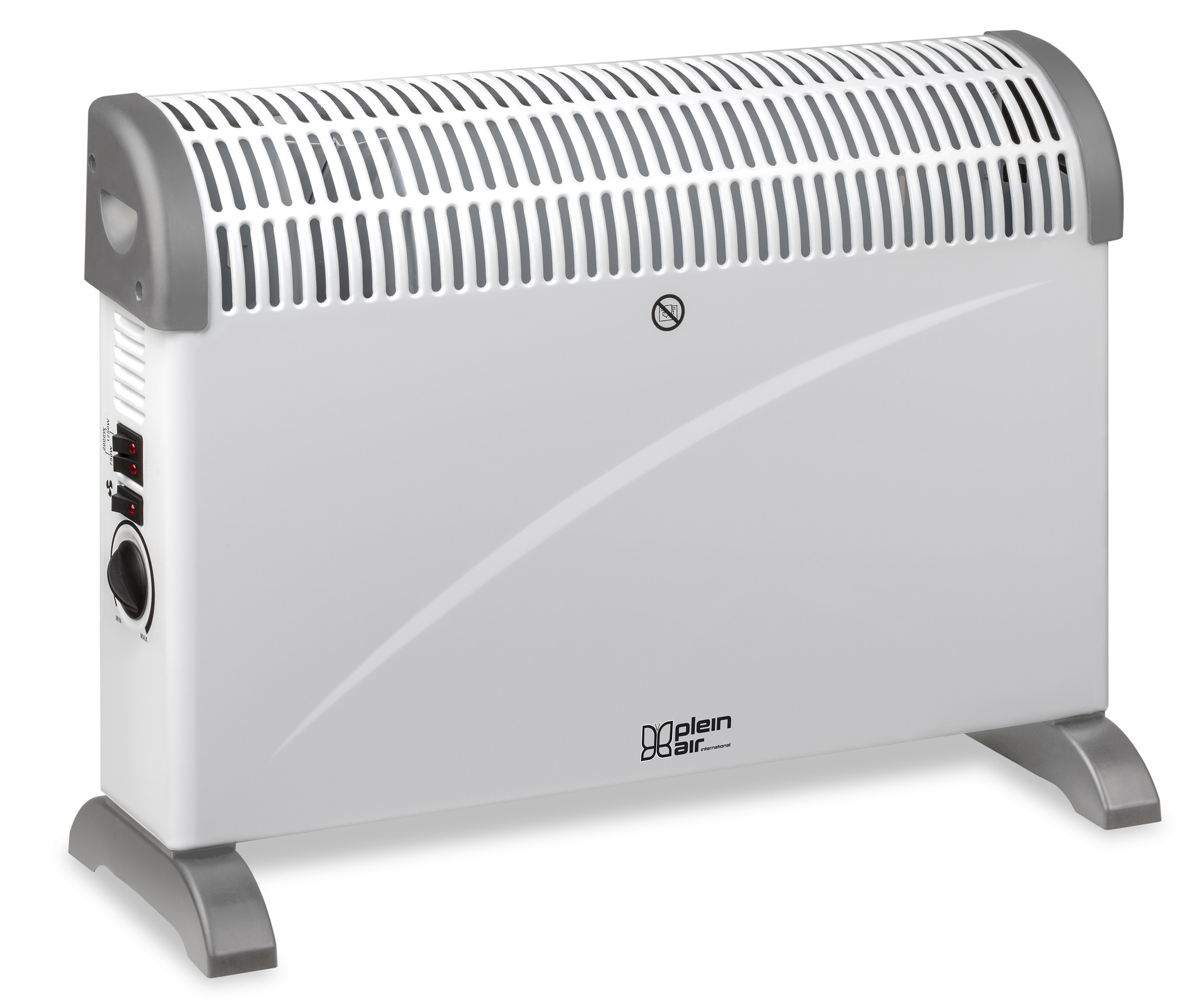 Radiateur électrique mobile TCT-2000 - 750/1500/2000W - Thermostat réglable - Blanc