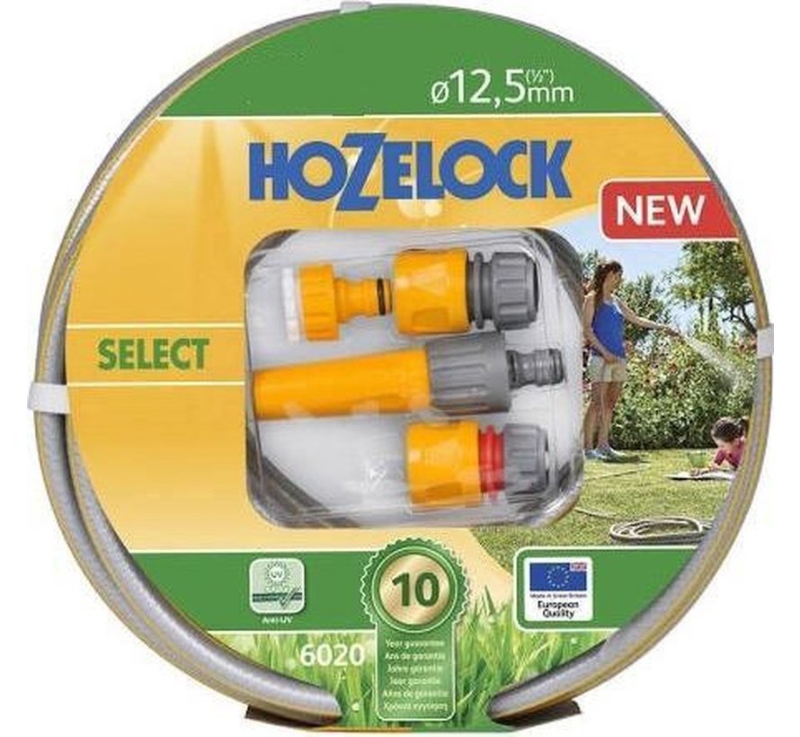 Hozelock Jeu de tuyaux de jardin Select Ø12,5mm 25 mètres complet