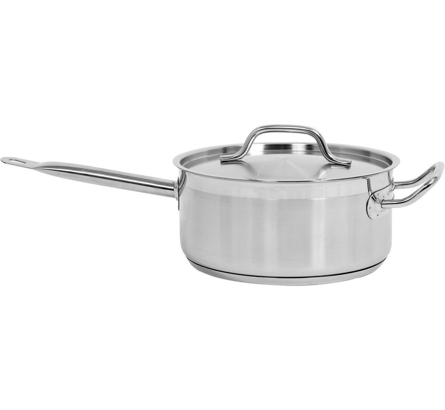 Yato Casserole en acier inoxydable avec couvercle - 24x11 cm - 5L