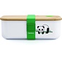 Homra Lunchbox BBOO Kids - Bread Drum Kids - Child - 2 Compartments - Lunch To Go - Kids - FSC Bamboo - Durable Plastic - BPA Free - Lunch Box - Microwave Resistant - Freezer Resistant - Dishwasher Safe