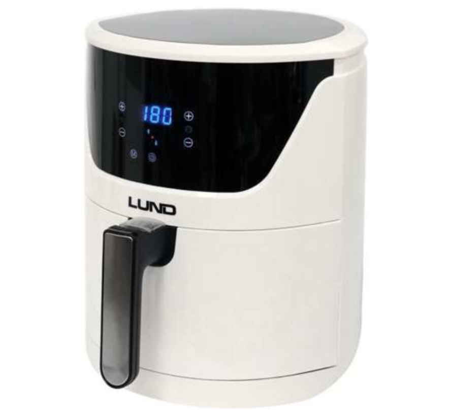 Friteuse à air chaud Lund - 3.7L - 1400 watts - Blanc