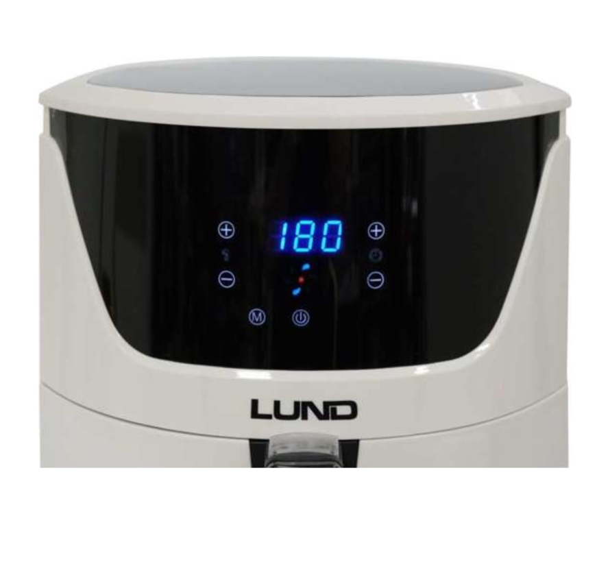 Friteuse à air chaud Lund - 5.7L - 1800 watts - Blanc