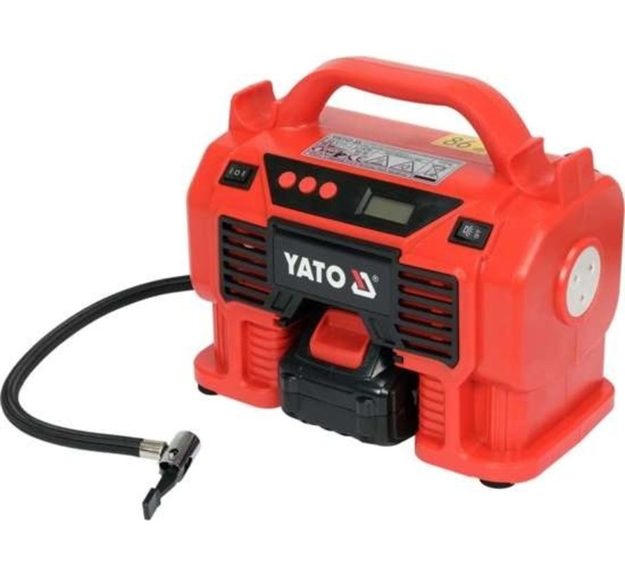 Compresseur compact Yato - 18V - 11 Bar - 21 L/min