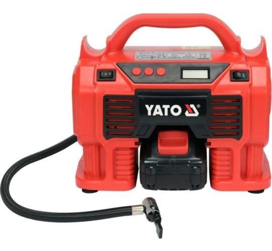 Compresseur compact Yato - 18V - 11 Bar - 21 L/min