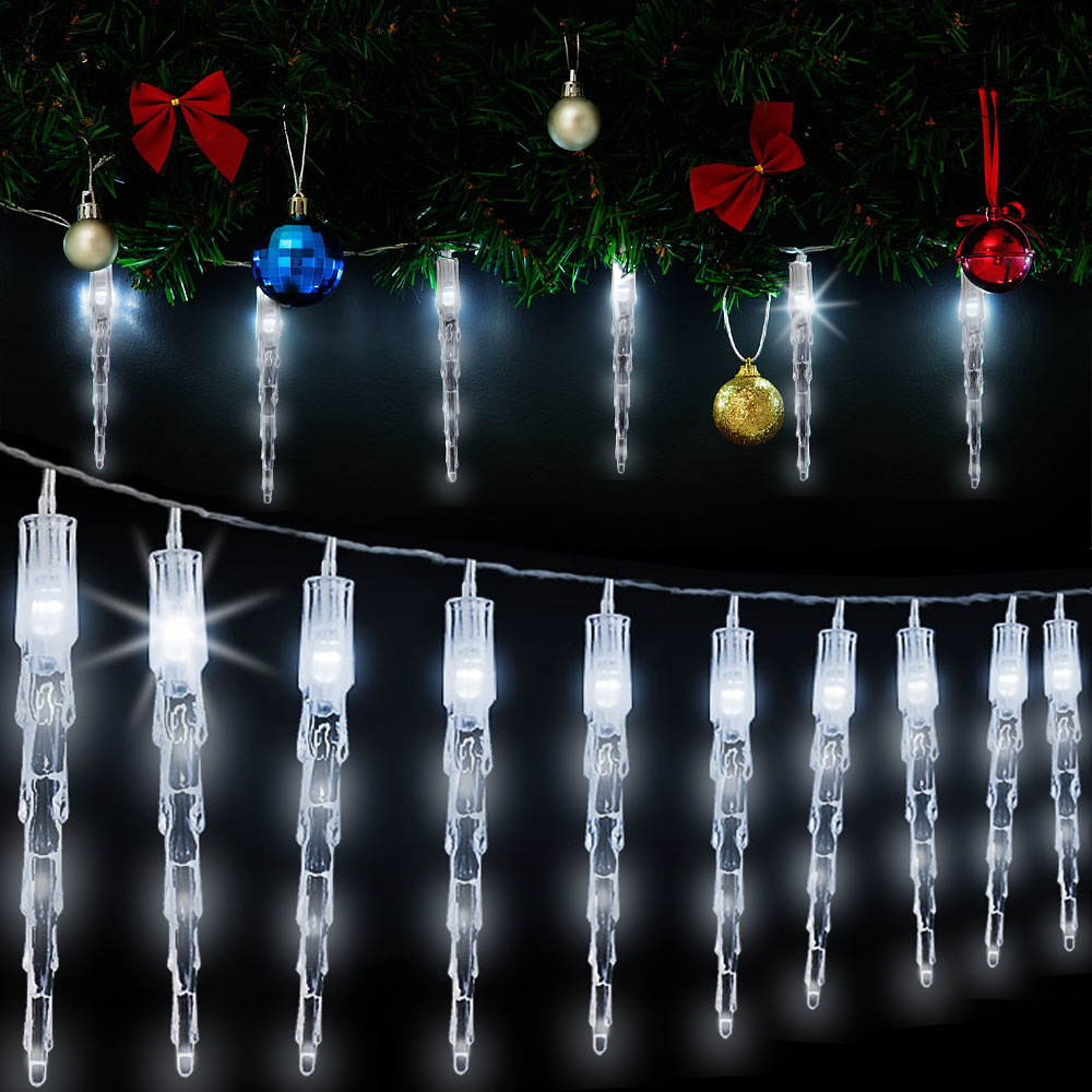 Guirlande lumineuse Deuba glaçon de Noël 10 LEDs 6.2m