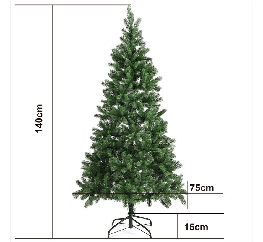 Casaria Arbre de Noël artificiel 140 cm avec support