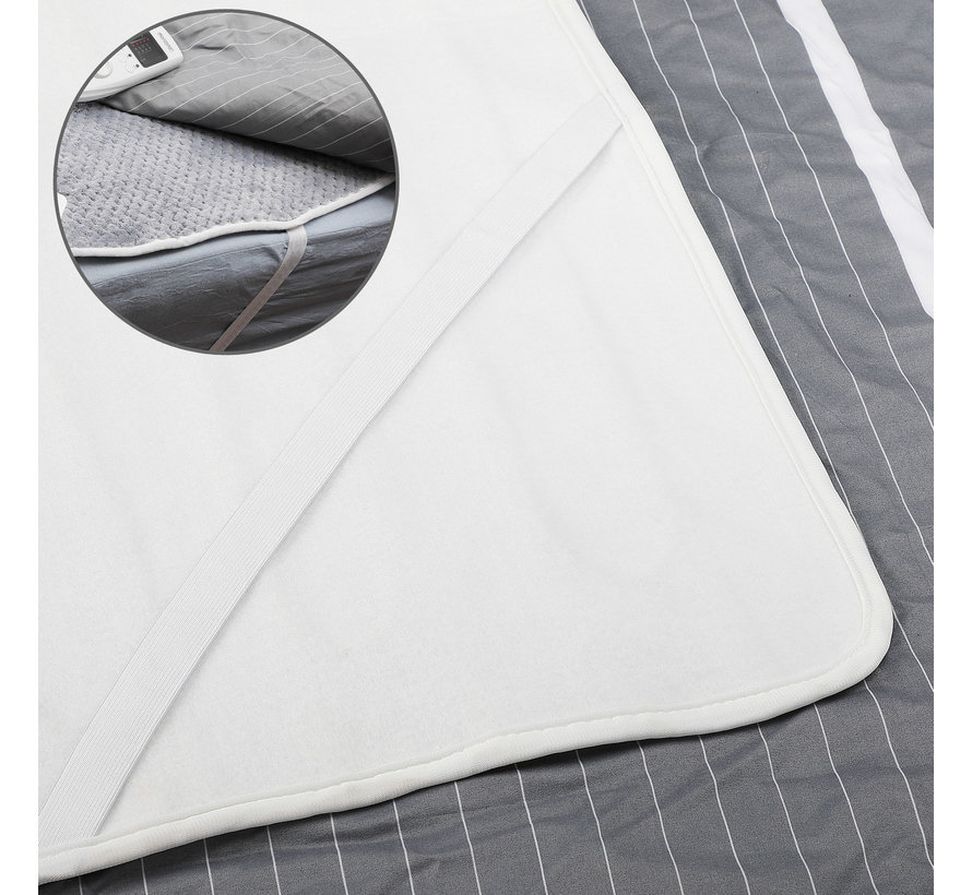 Double couverture chauffante Monzana  - Couverture éléctrique - 160x140cm - gris
