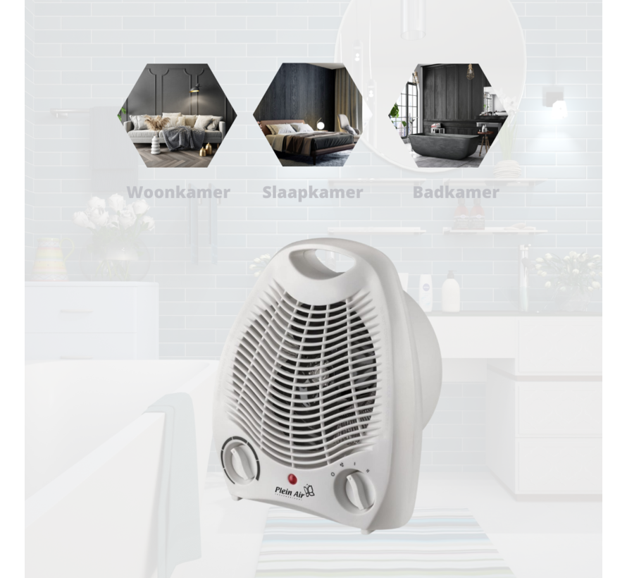 Plein Air Ventilateur électrique TV-EC - 2000 W - Blanc - Jusqu'à 22 m².