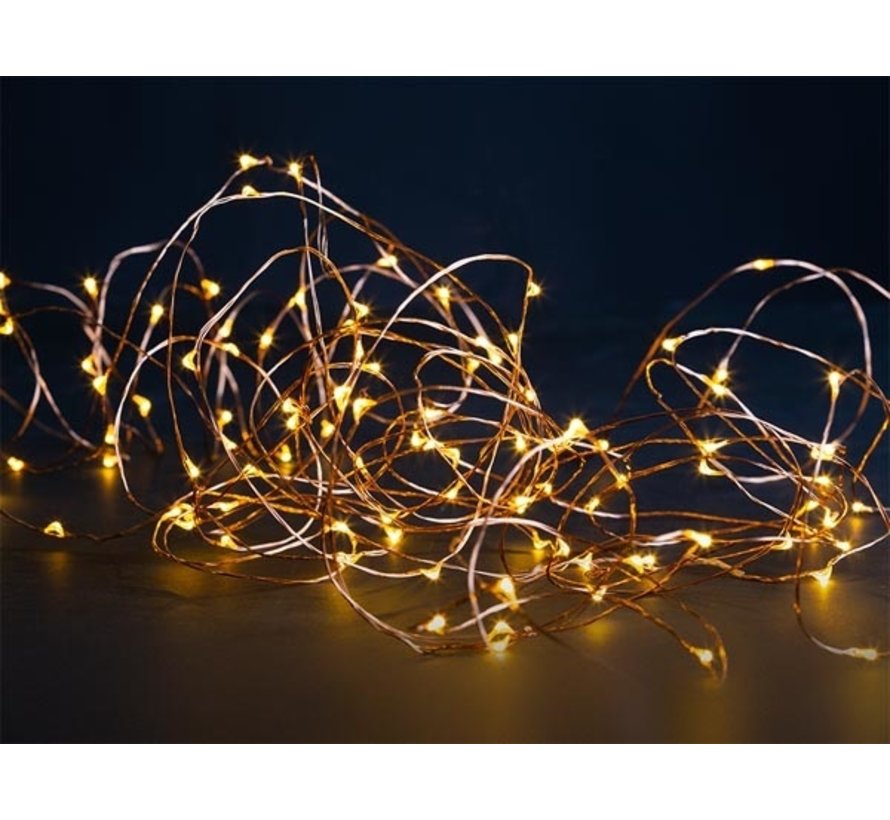 Guirlandes de Noël - 12m - 120 LEDs - Blanc chaud - Intérieur