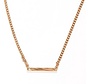 Laura Ferini Ladies Necklace Facile Gold - Chaîne à maillons en or avec plaque - Plaqué or jaune 18K - Collier - Collier - Bijoux - Accessoires - Collier pour femmes avec pendentifs