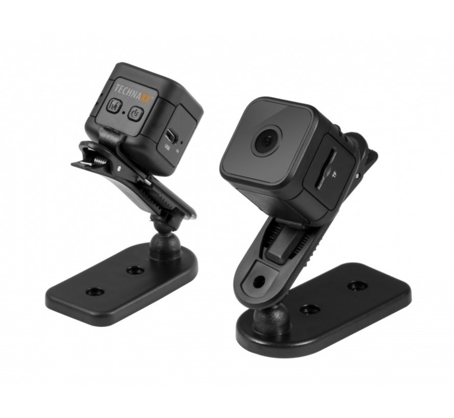 Mini caméra Technaxx Full HD pour l'enregistrement de photos et de vidéos
