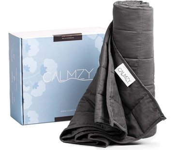 Calmzy Couverture lestée 7 KG - 150 x 200 cm - Gris foncé