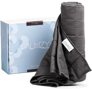 Calmzy Couverture lestée 7 KG - 150 x 200 cm - Gris foncé