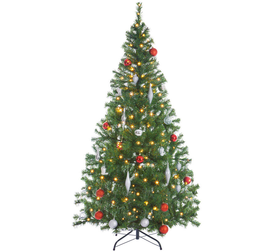 Casaria Artificial Christmas Tree - Arbre de Noël - 180cm avec lumières de Noël