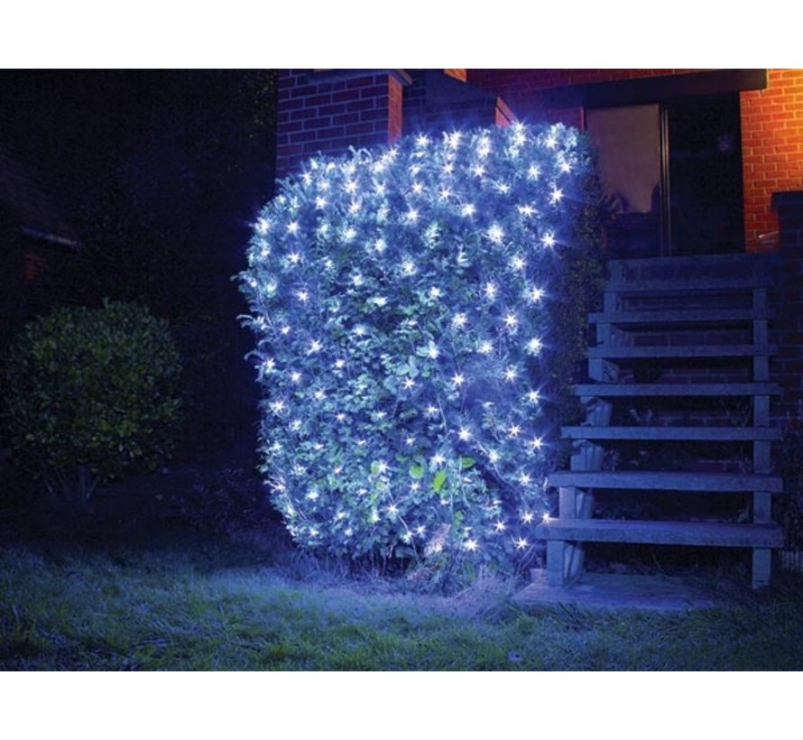Lumières de Noël Vellight - 2x2m - 144 LEDs- Blanc froid - intérieur et extérieur