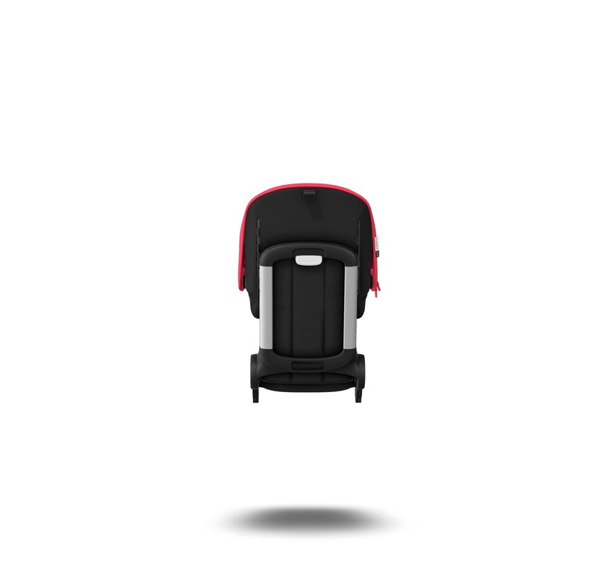 Bugaboo Ant Ensemble complet de style siège de poussette avec housse de protection solaire - Noir avec rouge