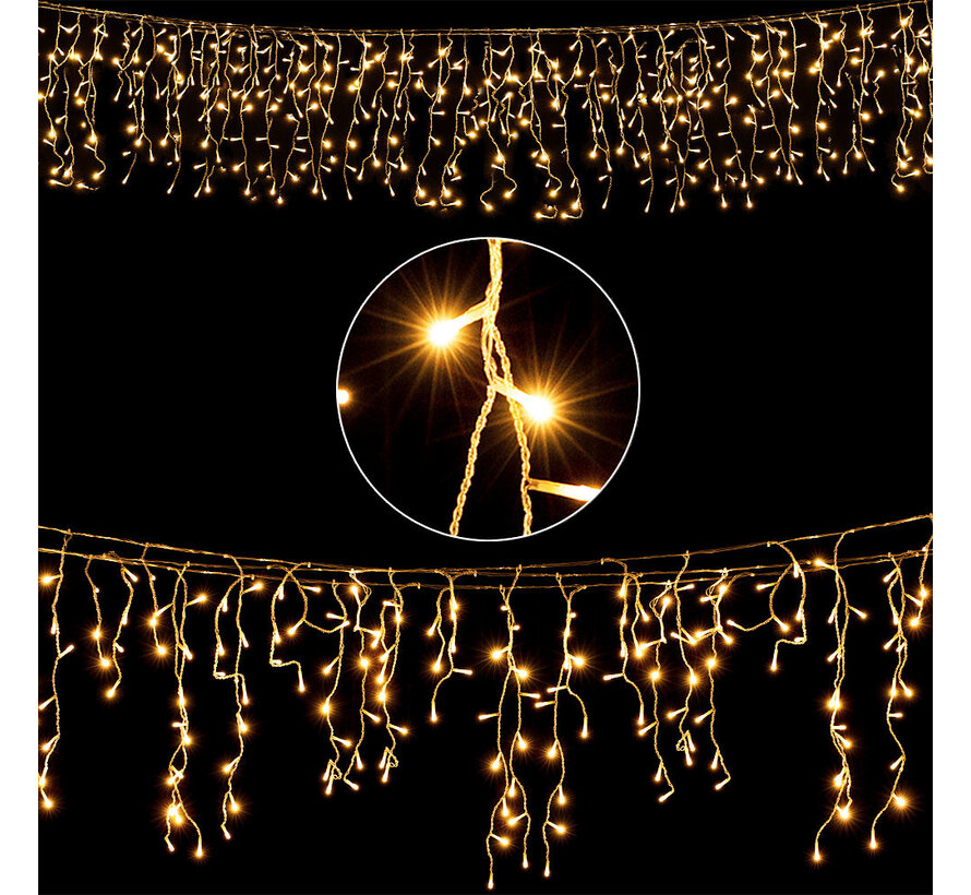 Guirlande lumineuse Monzana - 400 LEDs - 15 mètres - Blanc chaud - Pour l'intérieur et l'extérieur
