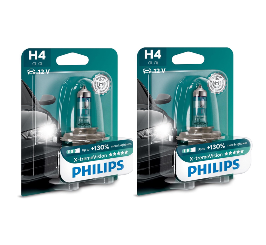 Ampoule halogène Philips X-Tremevision H4 60/55 W 12 V - 2 pcs.