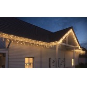 Nampook Lumière de Noël en forme de stalactites à LED - Nampook - Guirlande extérieur Noël - 480 LED WW - 9,5 mètres - Pour usage intérieur et extérieur