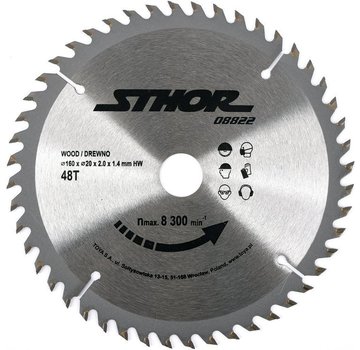 STHOR STHOR Lame de scie circulaire Ø160 mm - 48 T - diamètre intérieur 20 mm