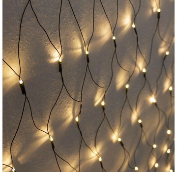 Monzana Filet lumineux de Noël Deuba avec 160 LED blanc chaud | pour l'intérieur et l'extérieur | 200 x 150 cm | AVEC télécommande