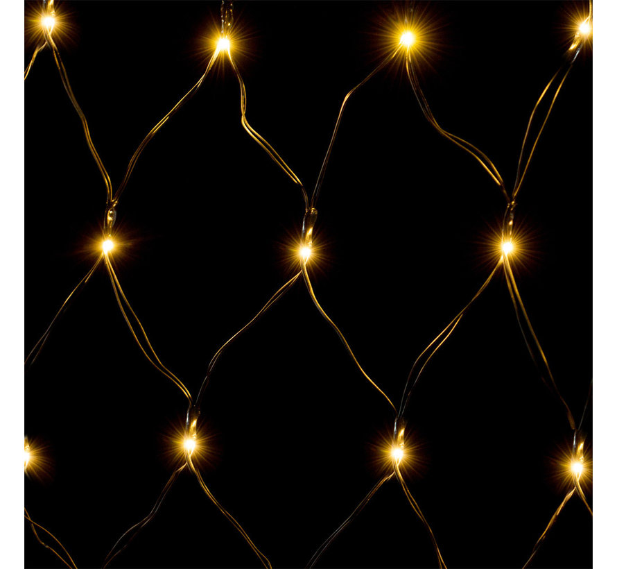 Filet lumineux de Noël Deuba avec 160 LED blanc chaud | pour l'intérieur et l'extérieur | 200 x 150 cm | AVEC télécommande