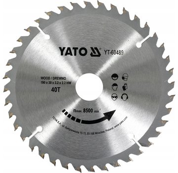 YATO Lame de scie circulaire - 40T - Ø30mm - circonférence 190mm