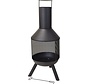 Pro Garden Garden Fireplace -Tuscan Design- Steel - 116 x 44,5cm (LxW)- Black