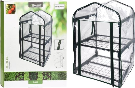 Serre de jardin - 50x45x80 cm - Idéale pour Faire Pousser et protéger Vos Plantes en Toutes Saisons