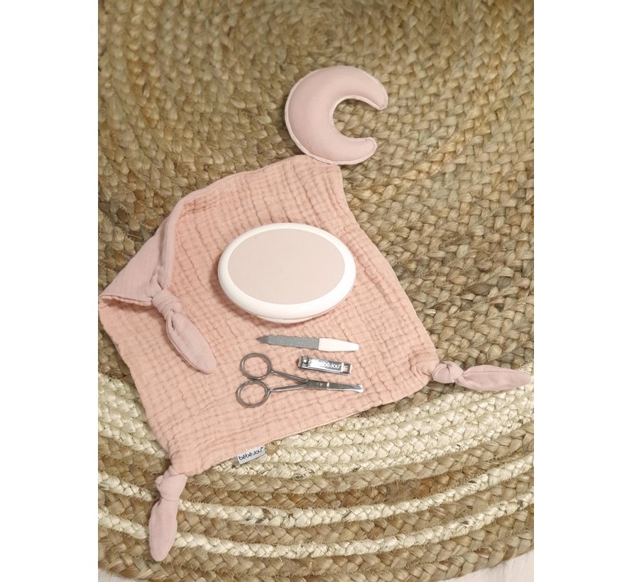 Coffret cadeau câlin Bébé-jou en pur coton rose