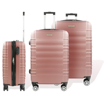 Hoffmanns Hoffmanns Set de valises 3 pièces - XXL 76x52x30cm Travelstar Rose