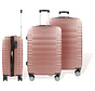 Hoffmanns Set de valises 3 pièces - XXL 76x52x30cm Travelstar Rose